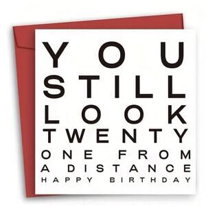Birthday Card, Funny - 6" x 6"